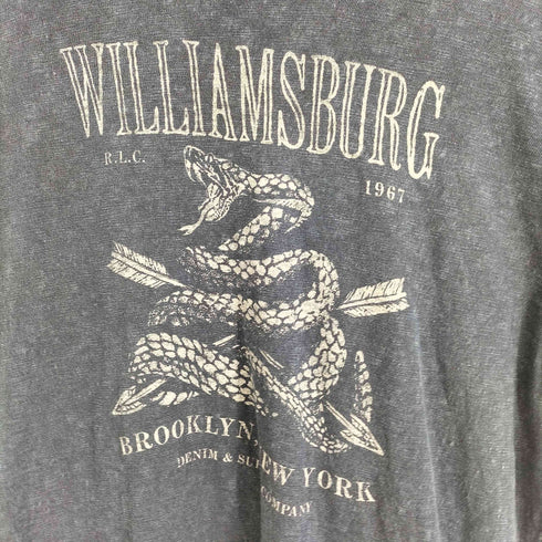 デニムアンドサプライ ラルフローレン DENIM & SUPPLY RALPH LAUREN 蛇プリントUSED加工Tシャツ メンズ import:M