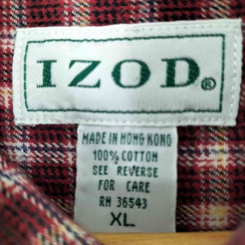 アイゾッド IZOD チェック ヘビーネルシャツ メンズ JPN:XL