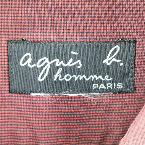 アニエスベーオム Agnes b.homme L/S チェックシャツ メンズ