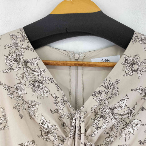 fiolily Botanical Print Ruffle Hem Dress レディース