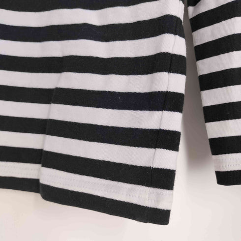 アニエスベー agnes b. PARIS ボーダー コットン ロングスリーブTシャツ レディース イ