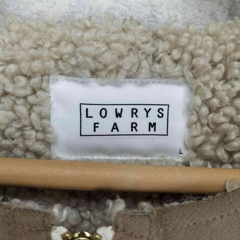 ローリーズファーム LOWRYS FARM ノーカラーフェイクムートンコート レディース JPN:L