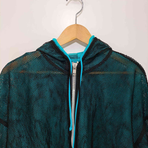 イッセイミヤケ ISSEY MIYAKE 90S 92SS ジップアップ メッシュ パーカー レディース JPN:M
