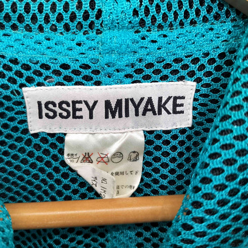イッセイミヤケ ISSEY MIYAKE 90S 92SS ジップアップ メッシュ パーカー レディース JPN:M