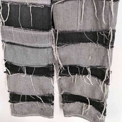 WHOOWAP patchwork wide denim pants パッチワーク ツギハギデニム メンズ JPN:M
