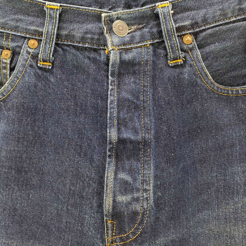 リーバイス Levis 90s 98年製 USA製 ボタン裏555 バレンシア製 501XX BIG E 復刻 ストレートデニムパンツ 濃紺 メンズ 31/36