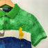 ポロバイラルフローレン Polo by RALPH LAUREN ビッグポニー刺繍 総柄 ポロシャツ メンズ import:M
