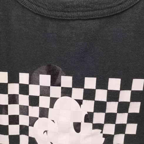 チャンピオン Champion USA製 T1011 チェッカーフラッグ キャラクタープリント Tシャツ メンズ import:L