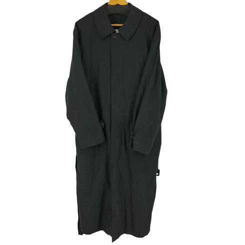 ジョセフアンドフェイス Joseph&Feiss ブラックスムースベルテッドステンカラーコート メンズ 42 LONG