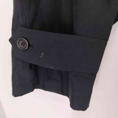 ジョセフアンドフェイス Joseph&Feiss ブラックスムースベルテッドステンカラーコート メンズ 42 LONG
