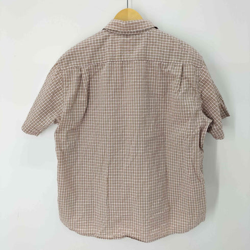 エディーバウアー Eddie Bauer BD S/S プルオーバーシアサッカーチェックシャツ メンズ import:XL