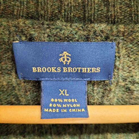 ブルックスブラザーズ BROOKS BROTHERS ナイロン混 ウールケーブルニット メンズ import:XL