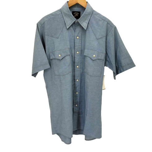 SADDLE KING 90S シャンブレー S/S ウエスタン シャツ メンズ