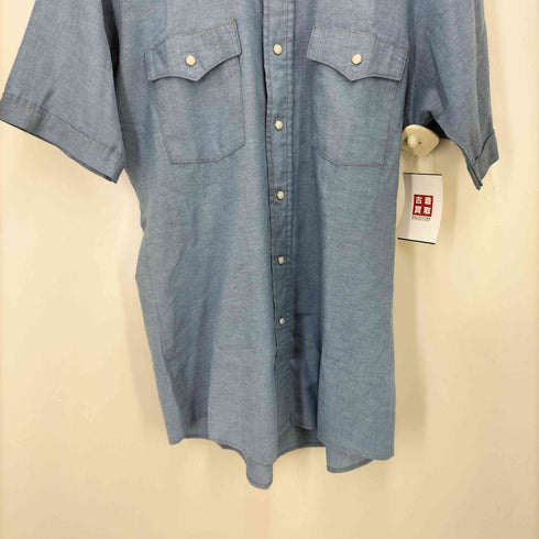 SADDLE KING 90S シャンブレー S/S ウエスタン シャツ メンズ
