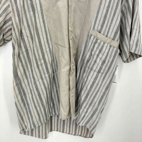 CHARIOT BRAND 総柄 ドッキング S/S ダブルボタン シャツ メンズ JPN:M