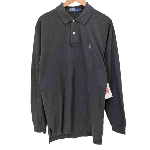 ポロバイラルフローレン Polo by RALPH LAUREN ポニー 刺繍 PIMA COTTON L/S ポロシャツ メンズ import:M