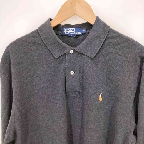 ポロバイラルフローレン Polo by RALPH LAUREN ポニー 刺繍 PIMA COTTON L/S ポロシャツ メンズ import:M