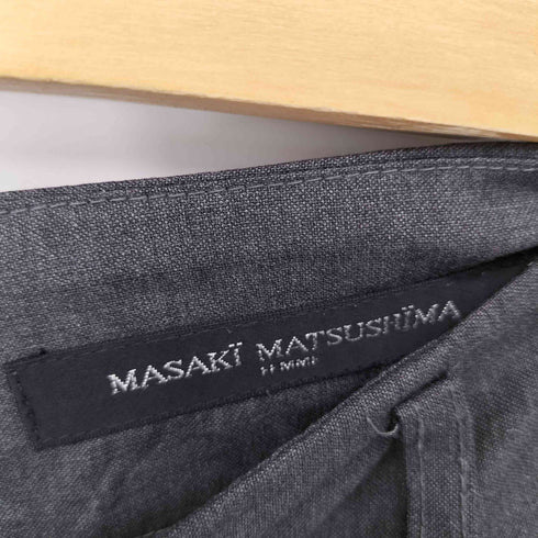 マサキマツシマ MASAKI MATSUSHIMA ウールフレアスラックス メンズ