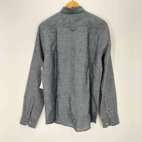 サックスフィフスアベニュー SAKS FIFTH AVENUE リネン混 レギュラーカラーシャツ メンズ import:S