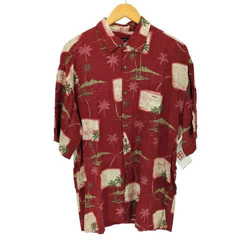 ピエールカルダン pierre cardin レーヨンアロハシャツ メンズ import:XL