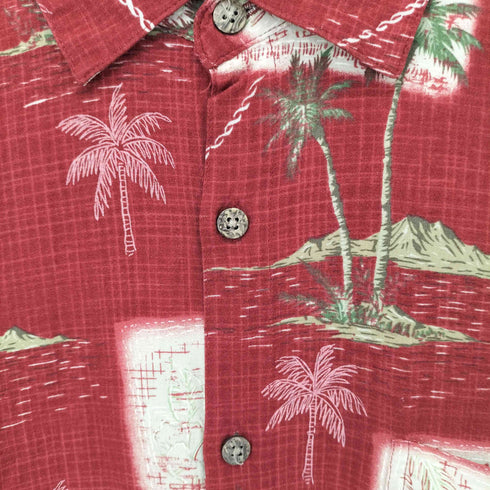 ピエールカルダン pierre cardin レーヨンアロハシャツ メンズ import:XL