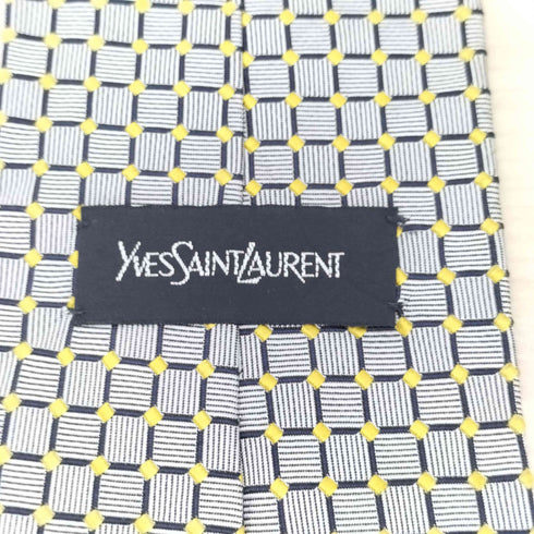 イヴサンローラン Yves Saint Laurent 総柄ネクタイ メンズ