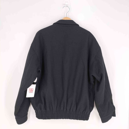 COMFY PARTNER 裏地キルティング ウールレーヨン 比翼 デザインポケット ジップアップジャケット メンズ LL