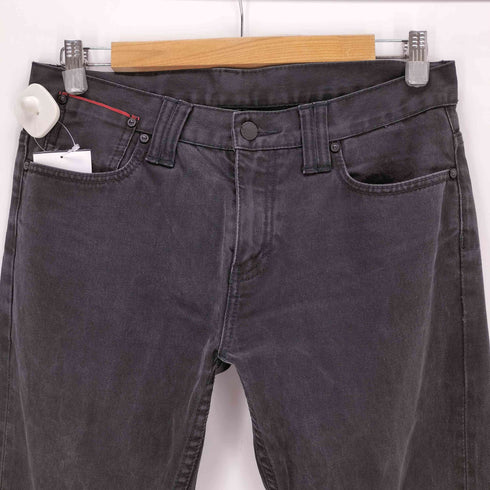 アルマーニエクスチェンジ ARMANI EXCHANGE ブラックストレートデニムパンツ メンズ 30