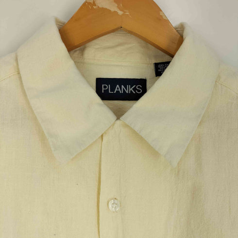 PLANKS コットンリネン オープンカラーシャツ メンズ XXL