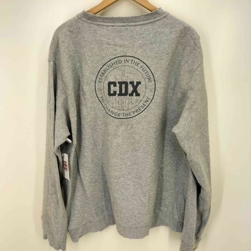 B&C バックプリント 企業ロゴ 刺繍 スウェット 裏毛 メンズ import:XL