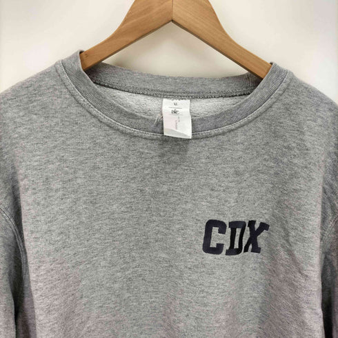 B&C バックプリント 企業ロゴ 刺繍 スウェット 裏毛 メンズ import:XL