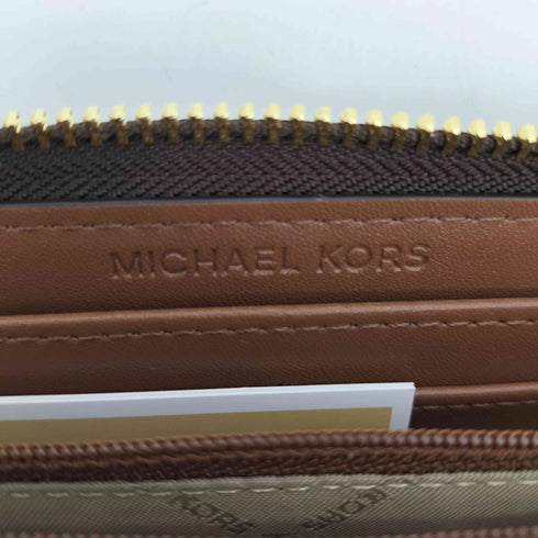 マイケルコース Michael Kors JET SET TRAVEL モノグラムラウンドジップロングウォレット レディース