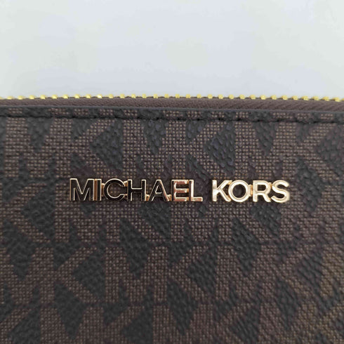 マイケルコース Michael Kors JET SET TRAVEL モノグラムラウンドジップロングウォレット レディース