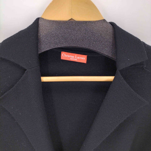 クリスチャンラクロワ Christian Lacroix ワッペン ニットトレンチコート メンズ 48