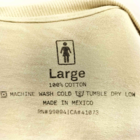 GIRL SKATEBOARD 両面プリント L/S Tシャツ メンズ import:L