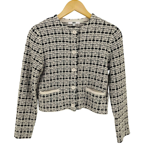 ユニクロ UNIQLO ニットショートジャケット レディース JPN:S