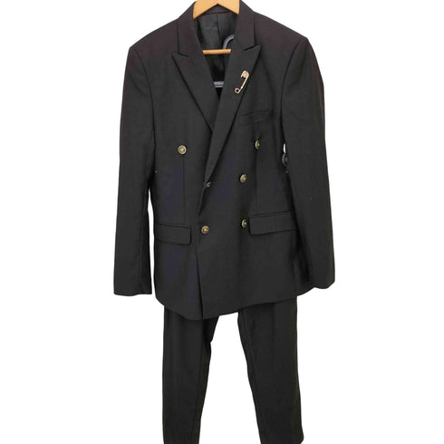 ケンゾーオム KENZO HOMME SLIM FIT ダブルブレスト エンブレムボタン テーラードジャケット スラックスパンツ セットアップ メンズ 50