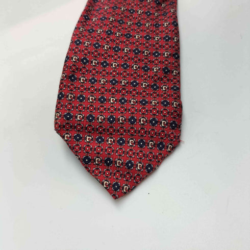 ピエールカルダン pierre cardin イタリア製 総柄 シルク ネクタイ メンズ