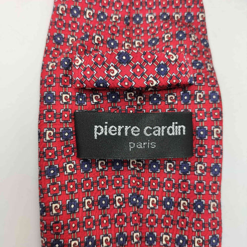 ピエールカルダン pierre cardin イタリア製 総柄 シルク ネクタイ メンズ