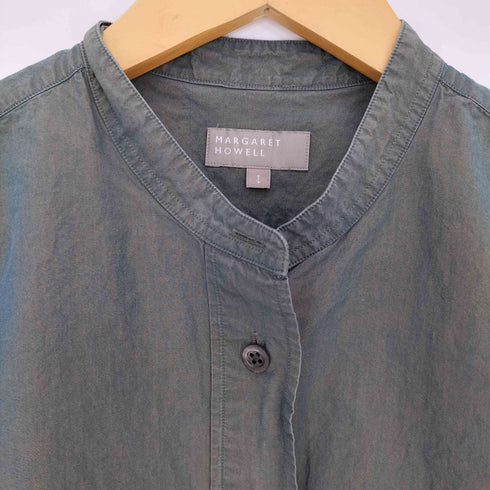 マーガレットハウエル MARGARET HOWELL 22ss コットンシャンブレーポプリンシャツ 玉虫 レディース JPN:1