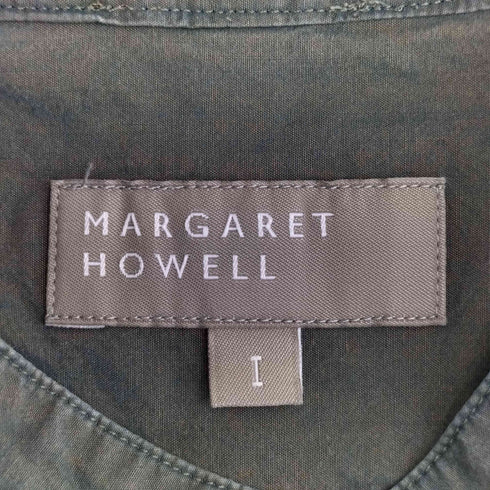 マーガレットハウエル MARGARET HOWELL 22ss コットンシャンブレーポプリンシャツ 玉虫 レディース JPN:1