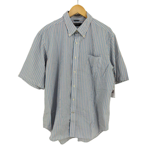 ノーティカ NAUTICA ストライプ S/S BDシャツ メンズ import:XL