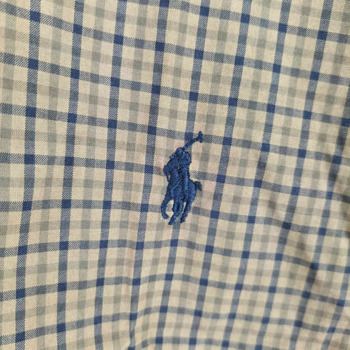 ラルフローレン RALPH LAUREN ポニー刺繍 チェック S/S BDシャツ メンズ 2XLT