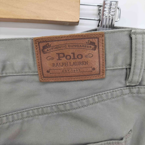 ポロラルフローレン POLO RALPH LAUREN STRAIGHT 650 ポニー 刺繍 革パッチ 5ポケット ストレート チノ パンツ メンズ 38/30