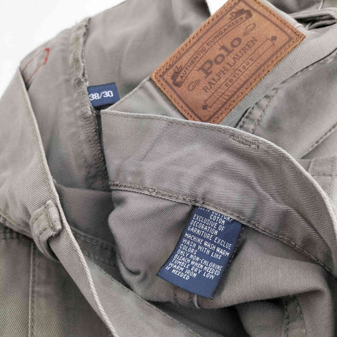 ポロラルフローレン POLO RALPH LAUREN STRAIGHT 650 ポニー 刺繍 革パッチ 5ポケット ストレート チノ パンツ メンズ 38/30