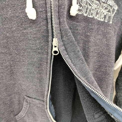 サブサエティ Subciety ダブルジップ ジップアップパーカー メンズ JPN:M