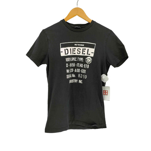 ディーゼル DIESEL テキストプリント クルーネックTシャツ メンズ import:S