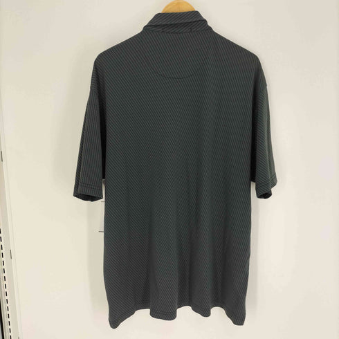 ペリーエリス PERRY ELLIS 65/35 ポリ コットン 総柄 S/S シャツ メンズ import:XL