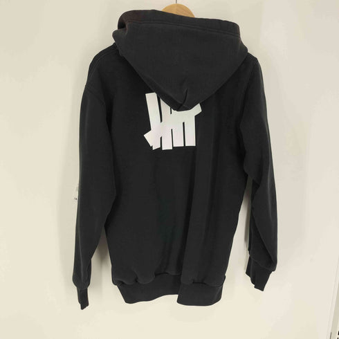 アンディフィーテッド UNDEFEATED 両面 ロゴ プリント ジップアップ パーカー フーディー メンズ import:L