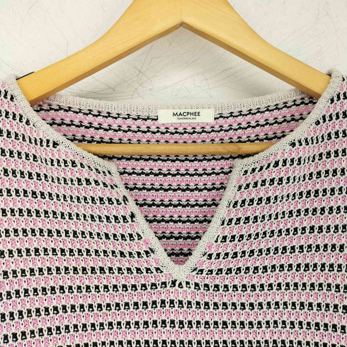 マカフィー MACPHEE ギマコットン キーネックプルオーバー レディース JPN:S